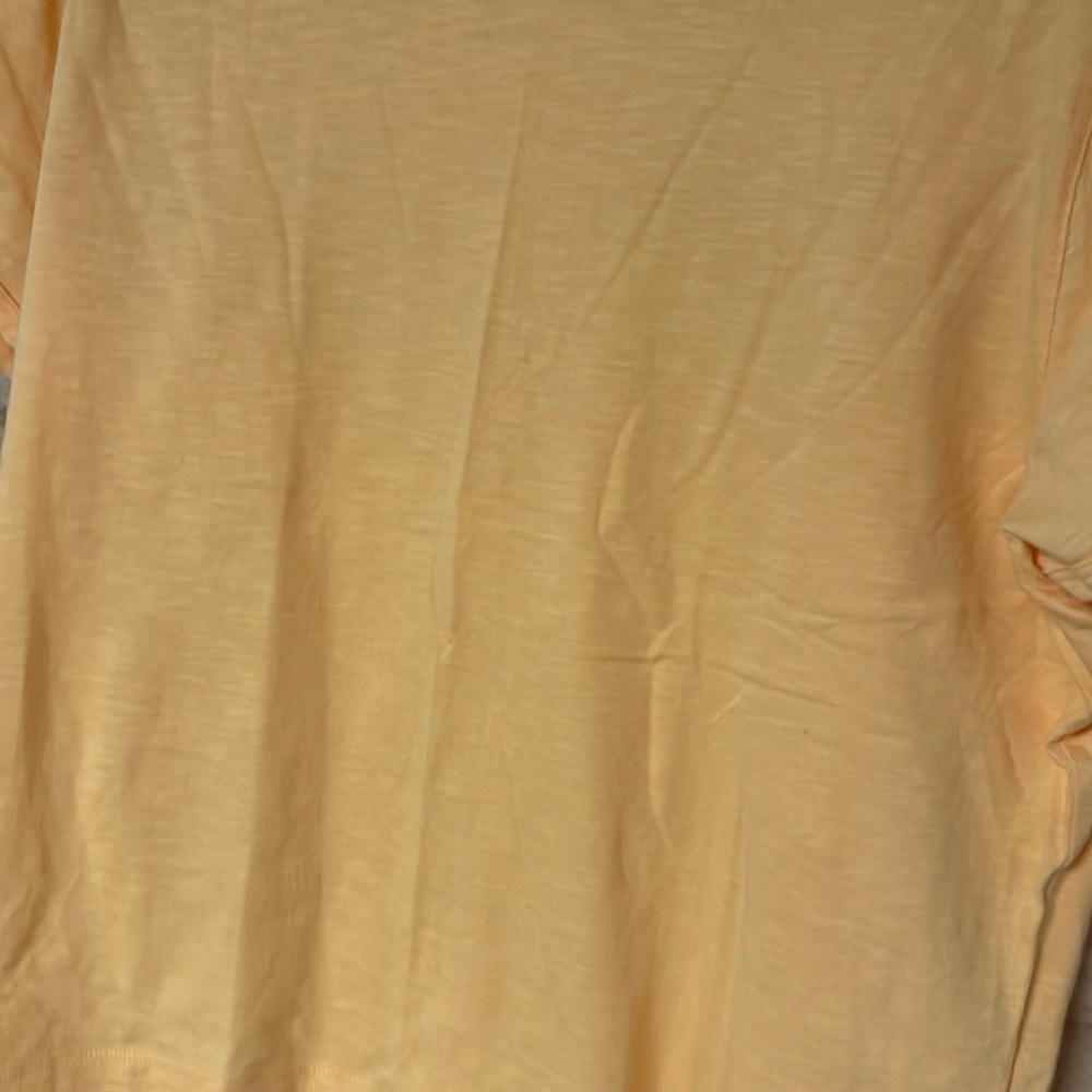 J. Crew size XL organic slub tee in bright orange boxy fit - Picture 2 of 6